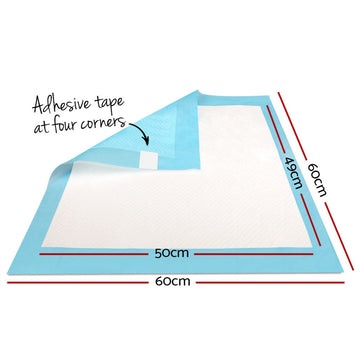 200pcs Puppy Dog Pet Training Pads Cat Toilet 60 x 60cm Super Absorbent Indoor Disposable i.Pet
